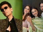 Karan Johar grooves to 'Jeene Ke Hai Chaar Din'; Janhvi shines at Akanksha Ranjan Kapoor and Sharan Sharma's sangeet.