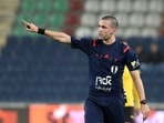 Oren Simanian during his refereeing days. 