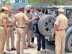 Police conducted massive search operation across the city under operation Prahar 3.0, in Ludhiana on Friday. (HT PHOTO)