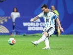 Argentina's Lionel Messi missed from the spot against Egypt.