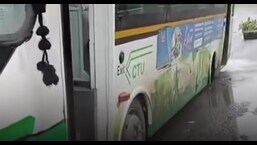 Chandigarh: CTU electric bus loses 2 tyres while in motion, no casualty Chandigarh: CTU electric bus loses 2 tyres while in motion, no casualty