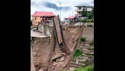 Kinnaur cut off after Sangla bailey bridge collapses into stream Kinnaur cut off after Sangla bailey bridge collapses into stream