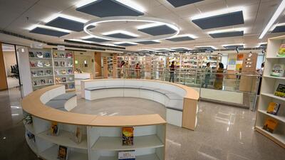 A view of the Jayaprakash Narayan Library, set up by the NDMC (HT/ Sanchit Khanna) A view of the Jayaprakash Narayan Library, set up by the NDMC (HT/ Sanchit Khanna)