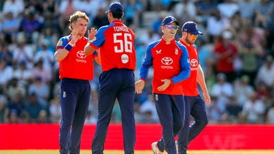 Sam Curran took three wickets for England. (ANI Pic Service) Sam Curran took three wickets for England. (ANI Pic Service)
