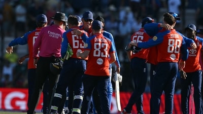Chasing 258 runs, India were restricted to 201/8 in 20 overs. (AFP) Chasing 258 runs, India were restricted to 201/8 in 20 overs. (AFP)
