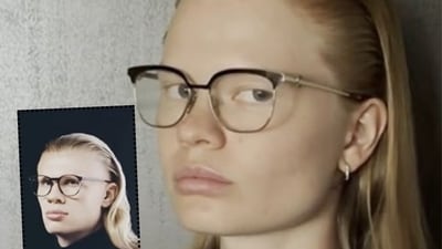 Russian model Anastasia Kostromitina's uncanny resemblance to Manchester City footballer Erling Haaland (inset) has gone viral. (Photos: Instagram) Russian model Anastasia Kostromitina's uncanny resemblance to Manchester City footballer Erling Haaland (inset) has gone viral. (Photos: Instagram)