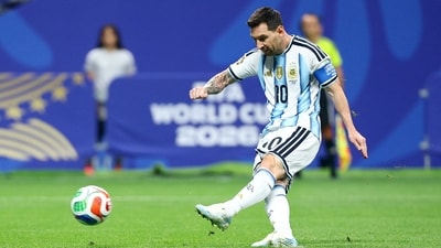 Argentina's Lionel Messi missed from the spot against Egypt. (IMAGN IMAGES via Reuters)