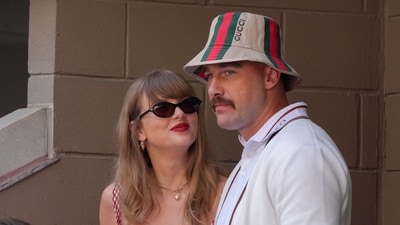 Travis Kelce and Taylor Swift tied the knot on July 3. (Photo by TIMOTHY A. CLARY / AFP) (AFP) Travis Kelce and Taylor Swift tied the knot on July 3. (Photo by TIMOTHY A. CLARY / AFP) (AFP)