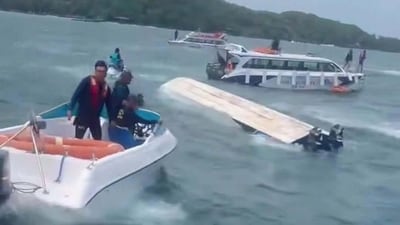 Boat carrying several Indian tourists has capsized near Phu Quoc Island in Vietnam. (X/@ngosugartp) Boat carrying several Indian tourists has capsized near Phu Quoc Island in Vietnam. (X/@ngosugartp)