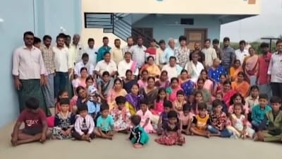 An Andhra Pradesh family of 83 members across six generations continues to live together and share meals, income and duties. (X/@PTI_News) An Andhra Pradesh family of 83 members across six generations continues to live together and share meals, income and duties. (X/@PTI_News)