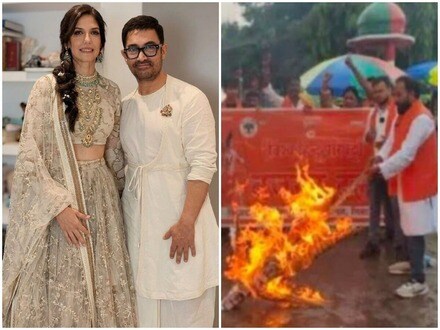 Aamir Khan Love Jihad: ఆమిర్ ఖాన్ మూడో పెళ్లిపై భజరంగ్ దళ్ రచ్చ.. లవ్ జిహాద్ అంటూ దిష్టిబొమ్మల దహనం