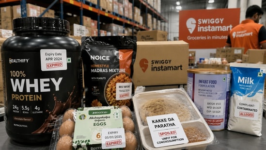 The complaints were for products like expired whey protein, rotten eggs, contaminated infant formula, damaged packaged food items and milk. (Representational image)