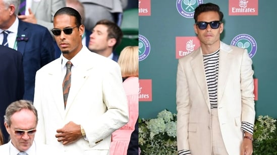 Virgil van Dijk and Rami Malek