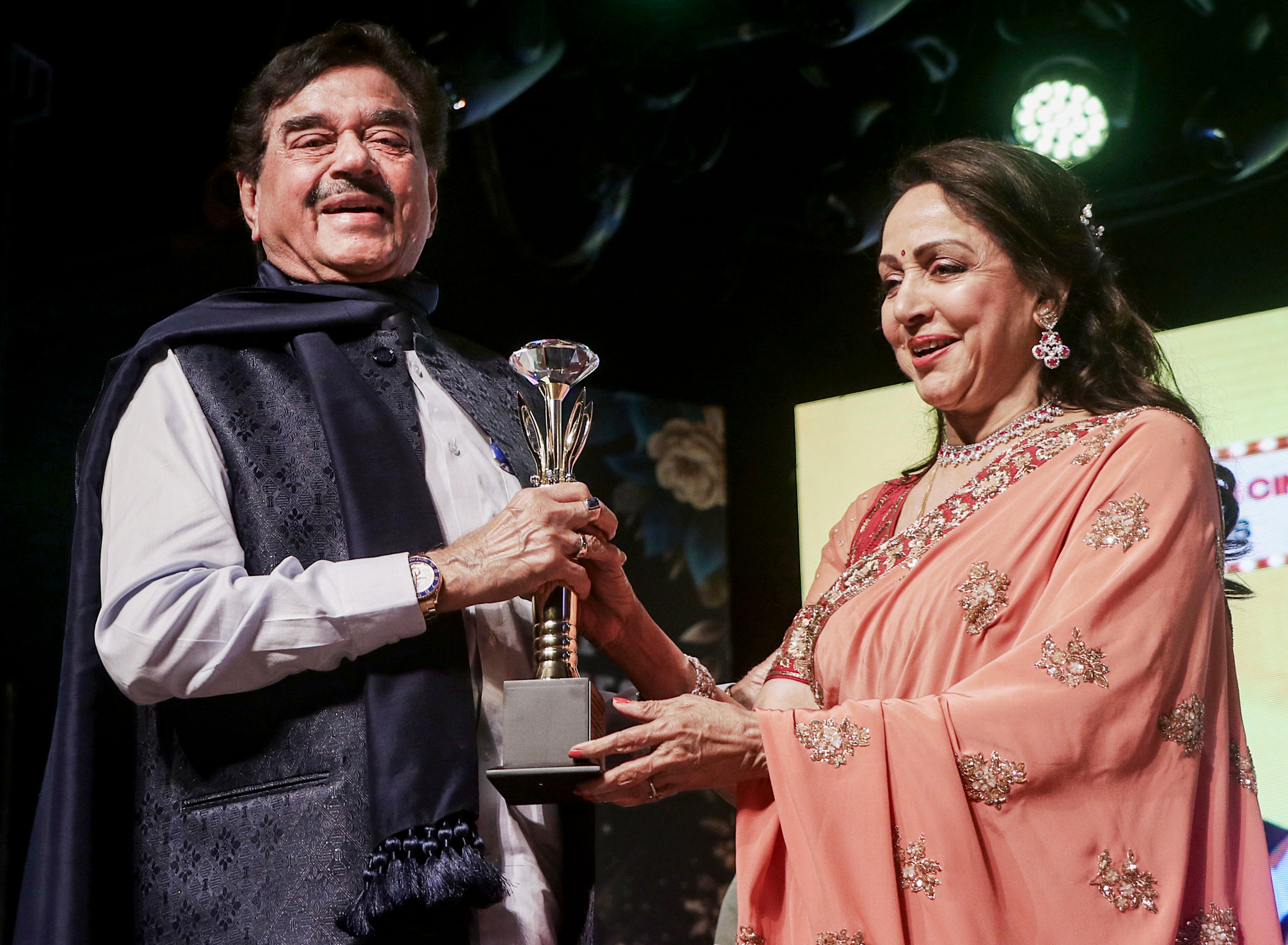 Shatrughan Sinha and Hema Malini Shatrughan Sinha and Hema Malini