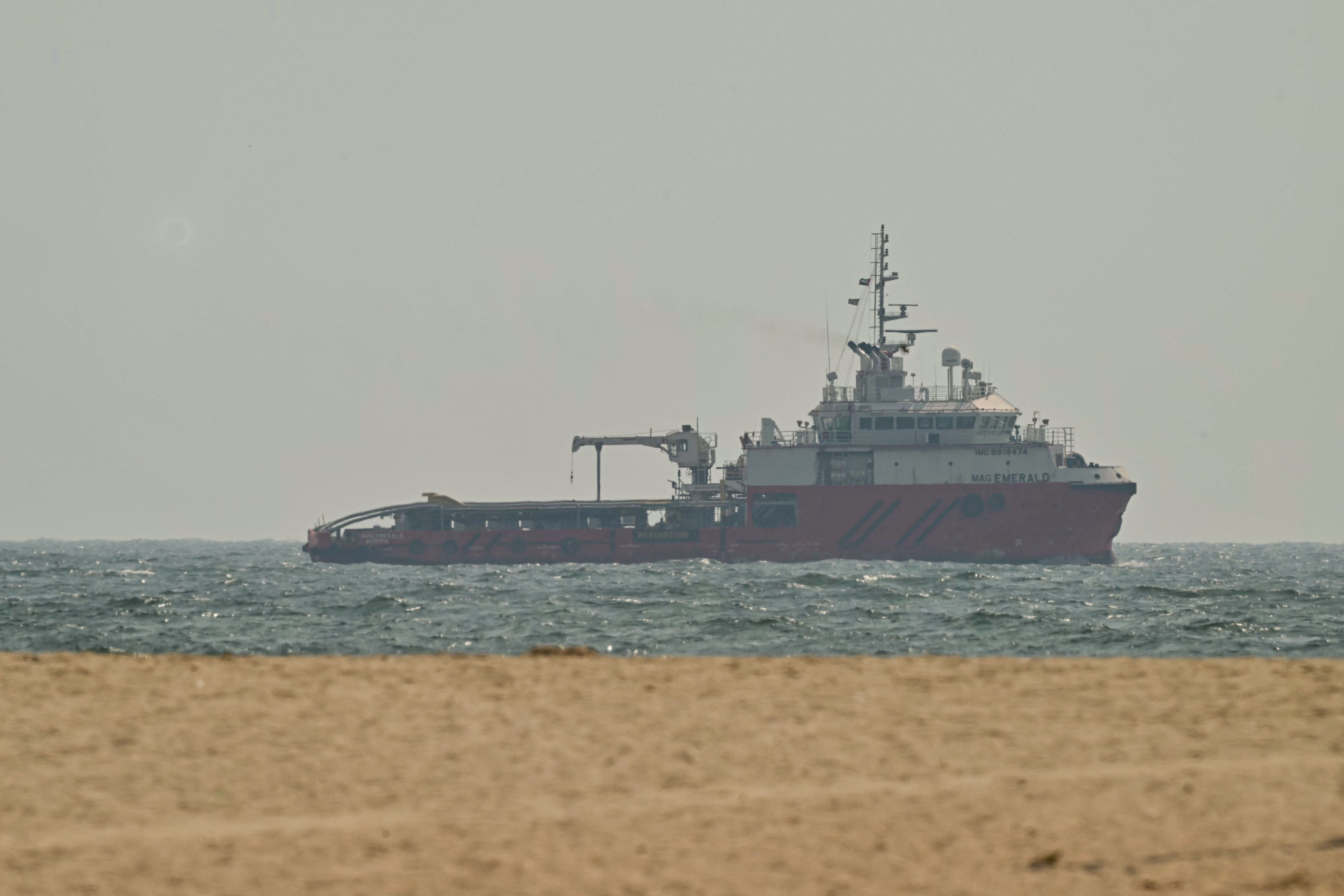 A ship sails off the coast of Ajman. Traffic through the Strait of Hormuz has fallen sharply. (AFP) A ship sails off the coast of Ajman. Traffic through the Strait of Hormuz has fallen sharply. (AFP)