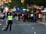 Police respond to an active shooter at the Salsa on St. Clair event in Toronto.