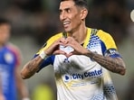 Why is Angel Di Maria not playing in the 2026 World Cup? (Photo by Federico PARRA / AFP)