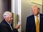 Lindsey Graham with President Donald Trump in January 2026.