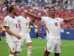 Jude Bellingham after scoring the second goal against Norway.