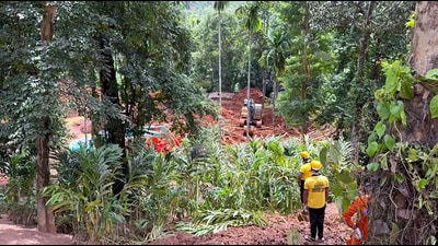 The body of Vikram Rana (unseen), the last missing person, has been recovered as a search and rescue operation continues following the July 7 landslide at the Kaladi Tunnel construction site in Wayanad, Kerala, on Sunday. (that I) The body of Vikram Rana (unseen), the last missing person, has been recovered as a search and rescue operation continues following the July 7 landslide at the Kaladi Tunnel construction site in Wayanad, Kerala, on Sunday. (that I)