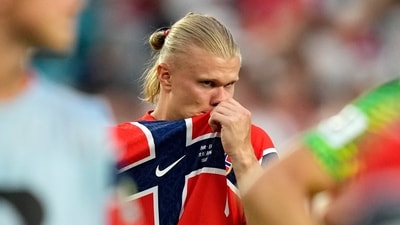 Erling Haaland was kept quiet as he failed to break the English deadlock as Norway's journey ended in the World Cup 2026. (AP Photo) Erling Haaland was kept quiet as he failed to break the English deadlock as Norway's journey ended in the World Cup 2026. (AP Photo)