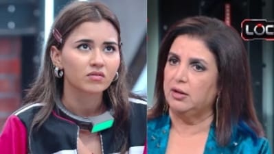 Farah Khan schooled Akansha Choudhary on Lock Upp 2. Farah Khan schooled Akansha Choudhary on Lock Upp 2.