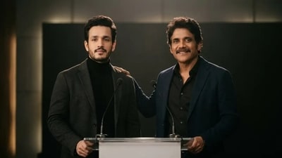 Nagarjuna got emotional as he spoke about son Akhil Akkineni at Lenin's success meet. Nagarjuna got emotional as he spoke about son Akhil Akkineni at Lenin's success meet.