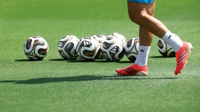 The new adidas Trionda Final ball. (REUTERS)