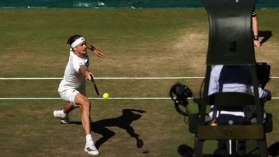 Zverev began on a strong note, winning the first set. (AFP) Zverev began on a strong note, winning the first set. (AFP)