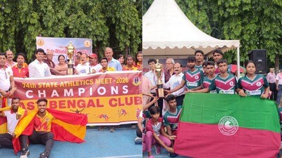 ৭৪ তম রাজ্য অ্যাথলেটিক্স চ্যাম্পিয়নশিপে রেকর্ডের ছড়াছড়ি হল। ৭৪ তম রাজ্য অ্যাথলেটিক্স চ্যাম্পিয়নশিপে রেকর্ডের ছড়াছড়ি হল।