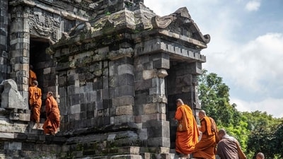 The coexistence of Islam, democracy, and pluralism in Indonesia is based on concepts such as Ummatan Wasatan, a Quranic term. (AFP) The coexistence of Islam, democracy, and pluralism in Indonesia is based on concepts such as Ummatan Wasatan, a Quranic term. (AFP)