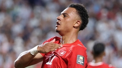 Ndoye equalised for Switzerland bringing them right back in the match. (Getty Images via AFP) Ndoye equalised for Switzerland bringing them right back in the match. (Getty Images via AFP)
