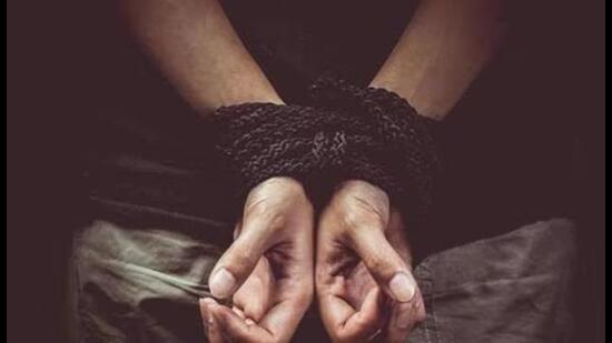 Acting on her complaint, the Zirakpur police have registered a case against her husband and two others. (HT FILE)