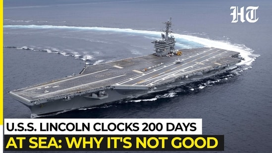 USS Lincoln clocks 200 days at sea, here's why it's not a good sign