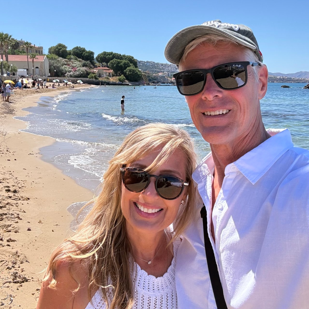 Lisa and Wesley Mallo on Crete. Lisa and Wesley Mallo on Crete.
