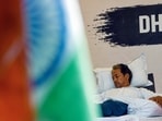 Environmentalist Sonam Wangchuk on the 16th day of his hunger strike supporting the Cockroach Janata Party (CJP) campaign seeking the resignation of Union Education Minister Dharmendra Pradhan.(ANI)