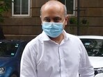 Mumbai, India - September 07, 2021: Maiank Mehta, Nirav Modi’s brother-in-law arrives at the Enforcement Directorate (ED) office as part of its probe in the multi-crore Punjab National Bank (PNB) fraud case, in Mumbai, India, on Tuesday, September 07, 2021. (Photo by Bhushan Koyande/ HT Photo) (HT PHOTO)