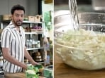 Ranveer Brar shows how to clean cauliflower in the monsoon. 