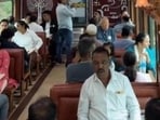 The Deccan Queen is regarded as the only train in India that offers passengers a dedicated dining car where they can sit and enjoy freshly prepared meals in a restaurant-like ambience while the train is in motion. (HT PHOTO)