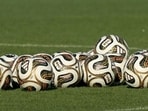 The Trionda Final is the official match ball unveiled by Adidas for the semi-finals and final at the FIFA World Cup. (AFP)