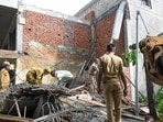 he market is being developed by the Noida authority in Sector 33. No case has been registered so far as no complaint has been received,” said SK Tomar, SHO of Sector 24 police station. (Sunil Ghosh/HT Photo)