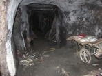 The entrance to a Hezbollah tunnel in Yohmor al-Shaqif, Lebanon.