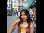 The student claimed she manages her grocery bill on just 100 euros (around  <span class='webrupee'>₹</span>10,900) a month.
