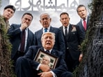 Hamshahri, a state-run national daily, published the illustration showing Trump appearing to cry while holding Graham's picture.