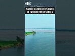Blue Meets Yellow! Two Different-Coloured Rivers Flow Side By Side In China's Yellow River