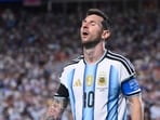 Lionel Messi during the quarterfinal clash against Switzerland
