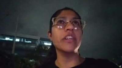 A Bengaluru woman said she felt safe walking alone at 5 am, despite the dark skies and empty roads. (Instagram/chup_kar_vidhiiiiiiiii) A Bengaluru woman said she felt safe walking alone at 5 am, despite the dark skies and empty roads. (Instagram/chup_kar_vidhiiiiiiiii)