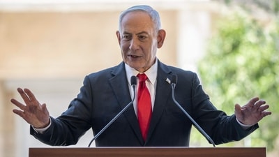The Netanyahu government faces several challenges ahead of the key election. (File Photo/AFP) The Netanyahu government faces several challenges ahead of the key election. (File Photo/AFP)