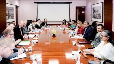 The Polish minister also reiterated Warsaw's opposition to nuclear proliferation, including that of Iran. (@MEAIndia/X) The Polish minister also reiterated Warsaw's opposition to nuclear proliferation, including that of Iran. (@MEAIndia/X)