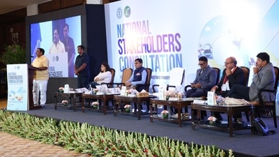 Industry Minister Sanjay Prasad Yadav addresses a session on industrial promotion and investment during the National Stakeholders Consultation 2026 in New Delhi. Industry Minister Sanjay Prasad Yadav addresses a session on industrial promotion and investment during the National Stakeholders Consultation 2026 in New Delhi.
